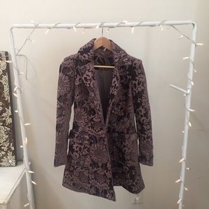 free people brocade downtown coat